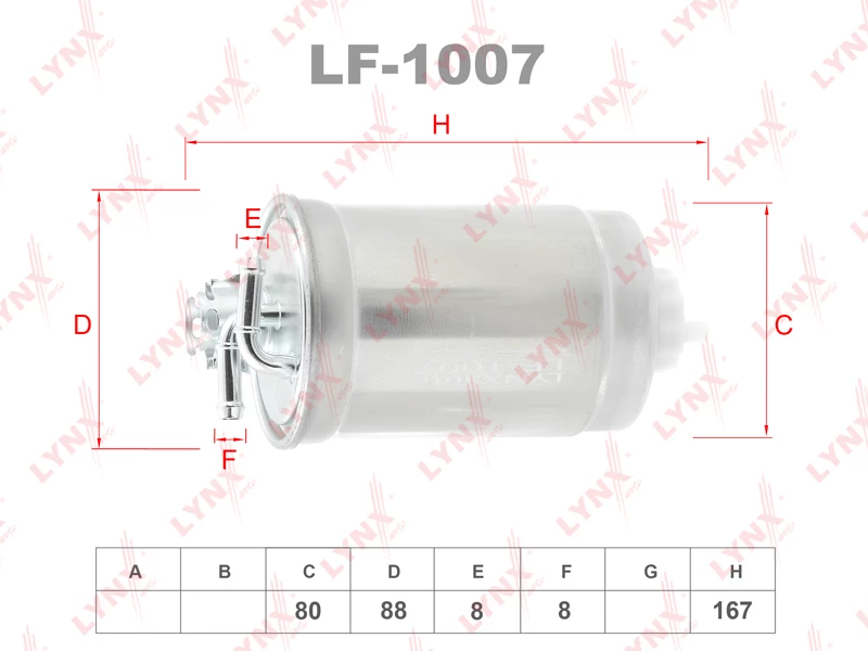 Фильтр топливный LYNXauto LF-1007