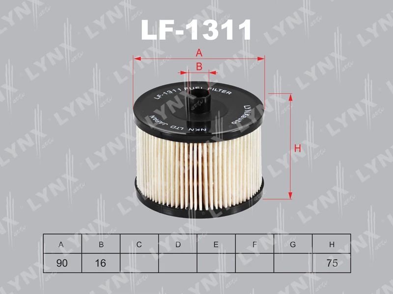 Фильтр топливный LYNXauto LF-1311