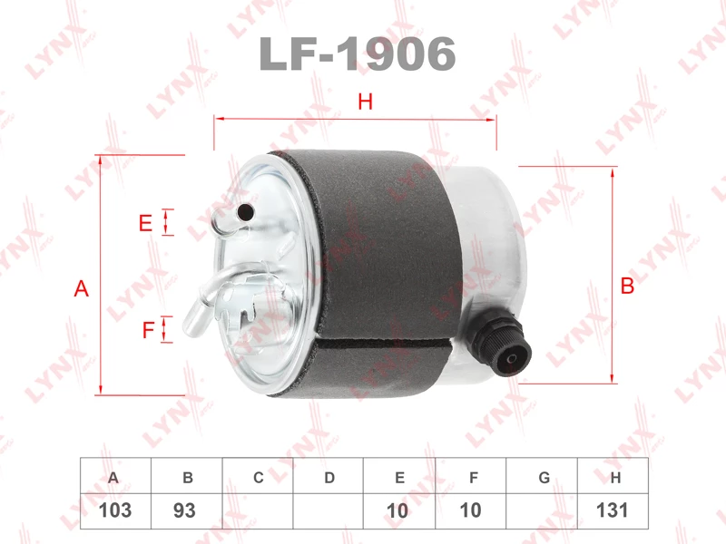 Фильтр топливный LYNXauto LF-1906