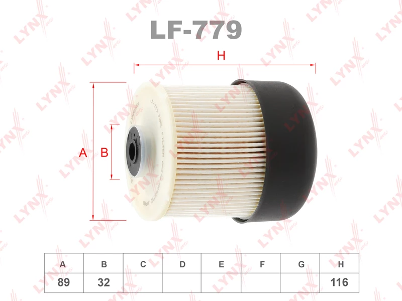 Фильтр топливный LYNXauto LF-779