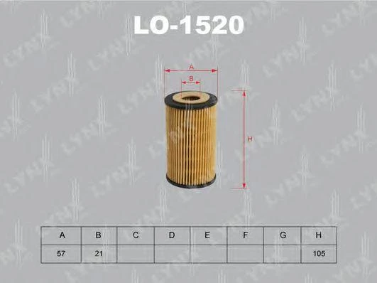 Фильтр масляный LYNXauto LO-1520