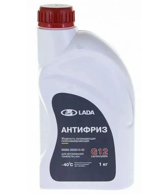Антифриз Lada Carboxylate G12 -40°С красный 1 кг