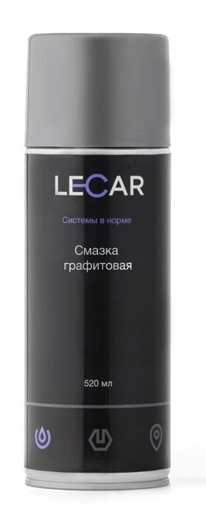 Смазка графитная LECAR (520 мл) (аэрозоль)