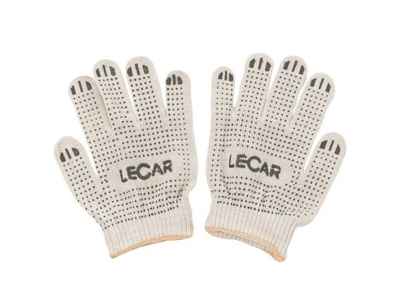 Перчатки х/б LECAR (с ПВХ покрытием, белые)