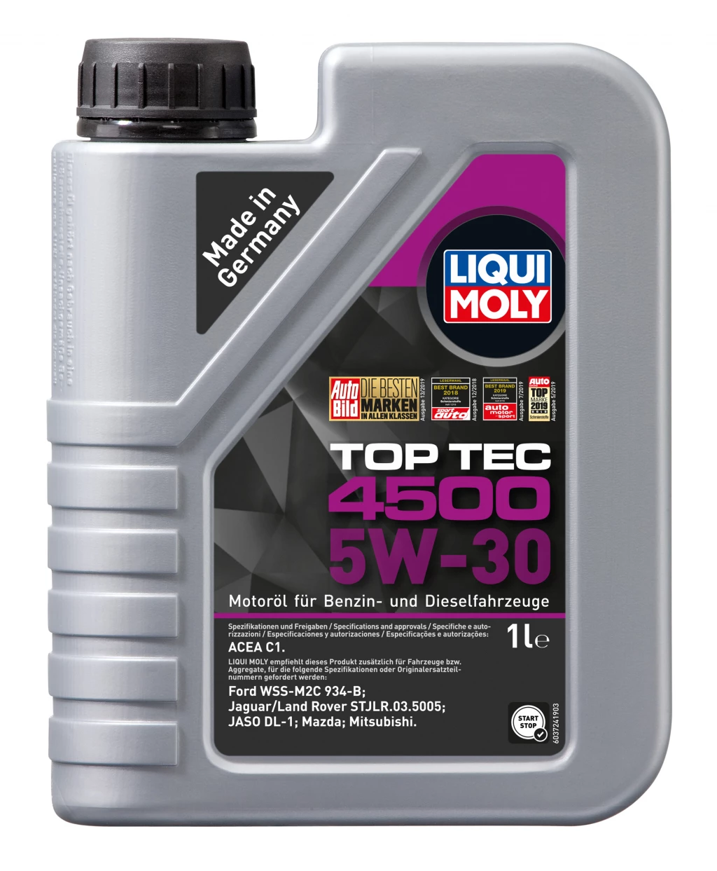 Моторное масло Liqui Moly Top Tec 4500 5W-30 1 л