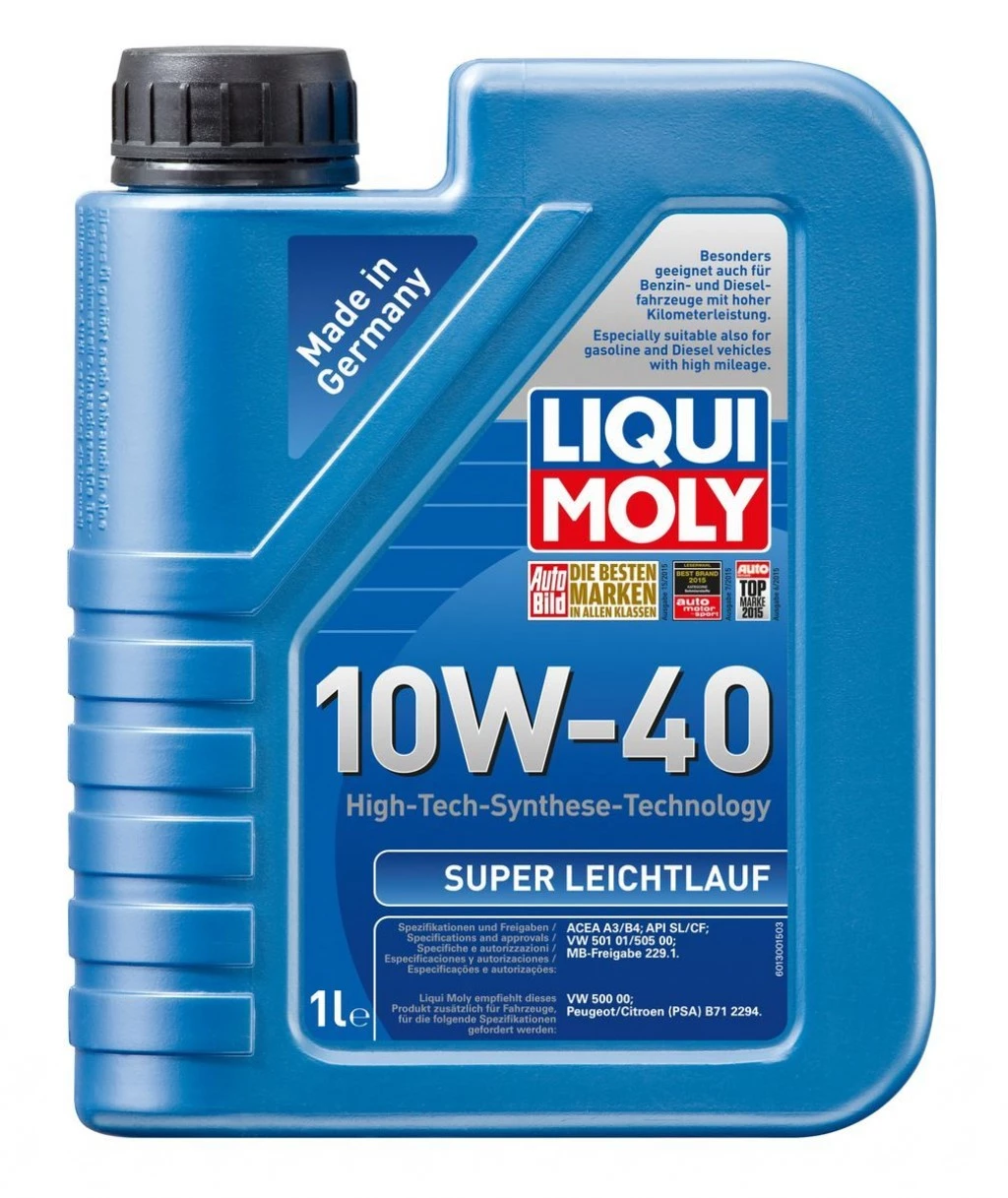 Моторное масло Liqui Moly Super Leichtlauf 10W-40 полусинтетическое 1 л
