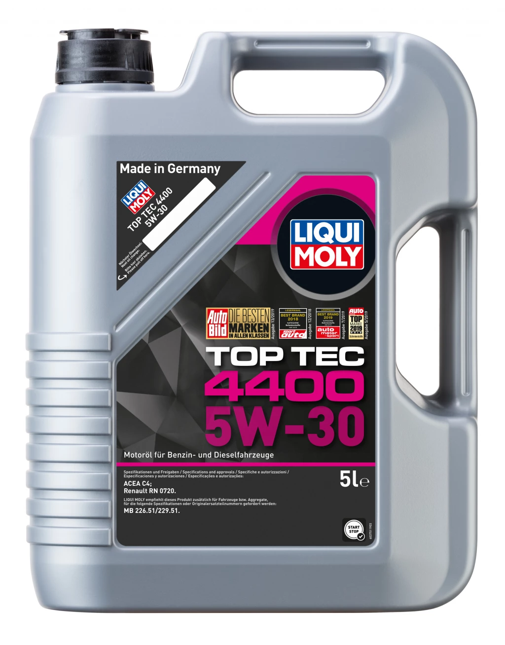 Моторное масло Liqui Moly Top Tec 4400 5W-30 синтетическое 5 л