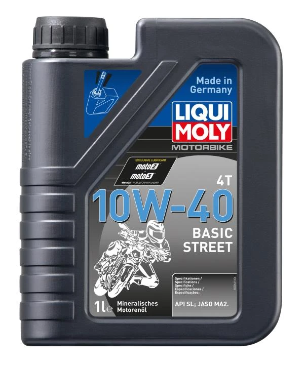 Моторное масло 4-х тактное Liqui Moly Motorbike Basic Street 10W-40 1 л