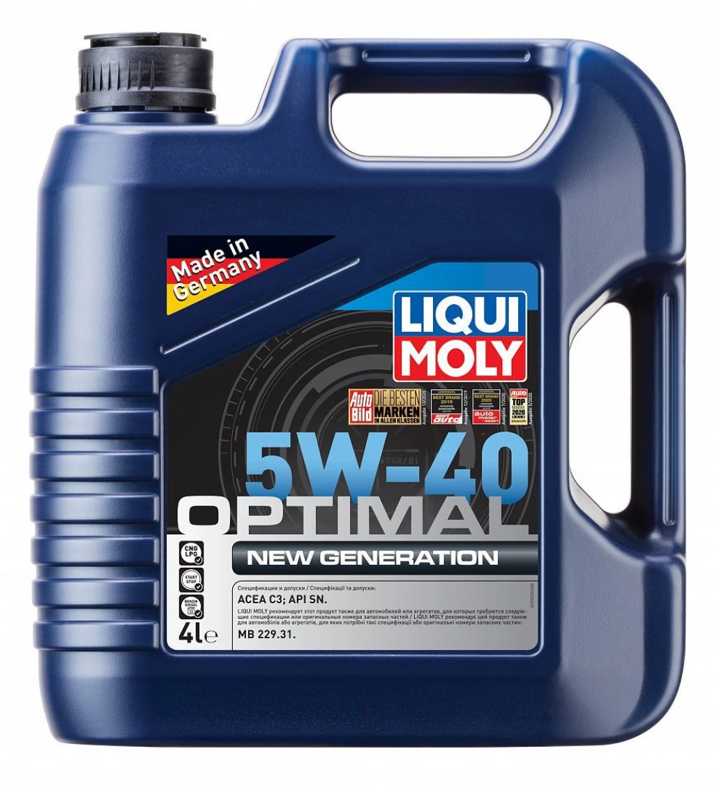 Моторное масло Liqui Moly Optimal New 5W-40 4 л