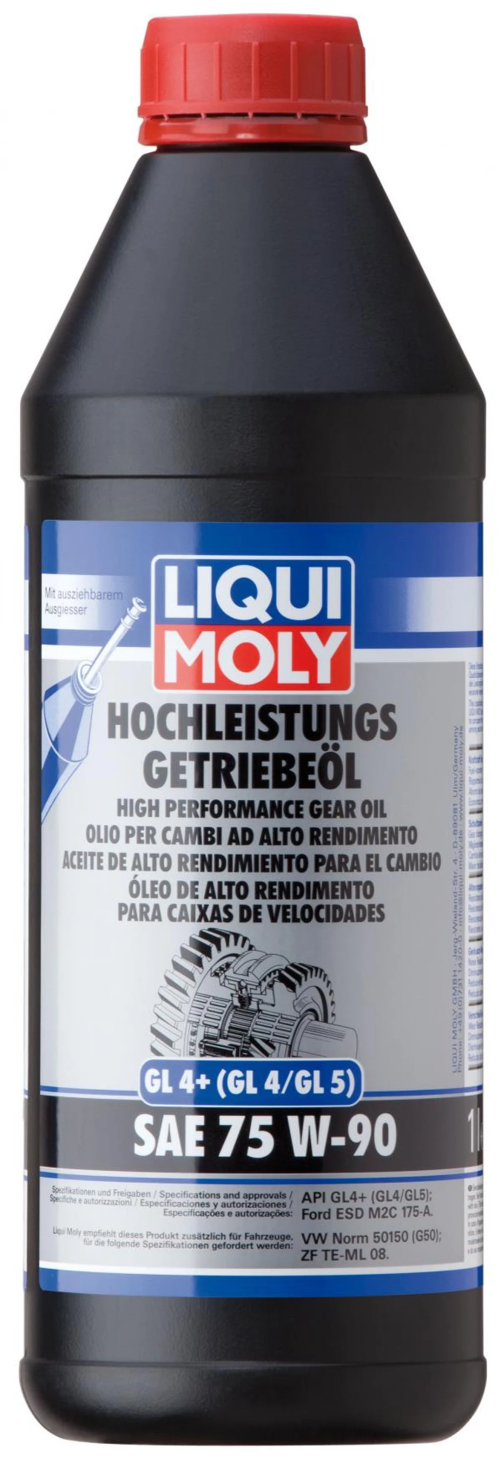 Масло трансмиссионное Liqui Moly Hochleistungs-Getriebeoil 75W-90 синтетическое 1 л