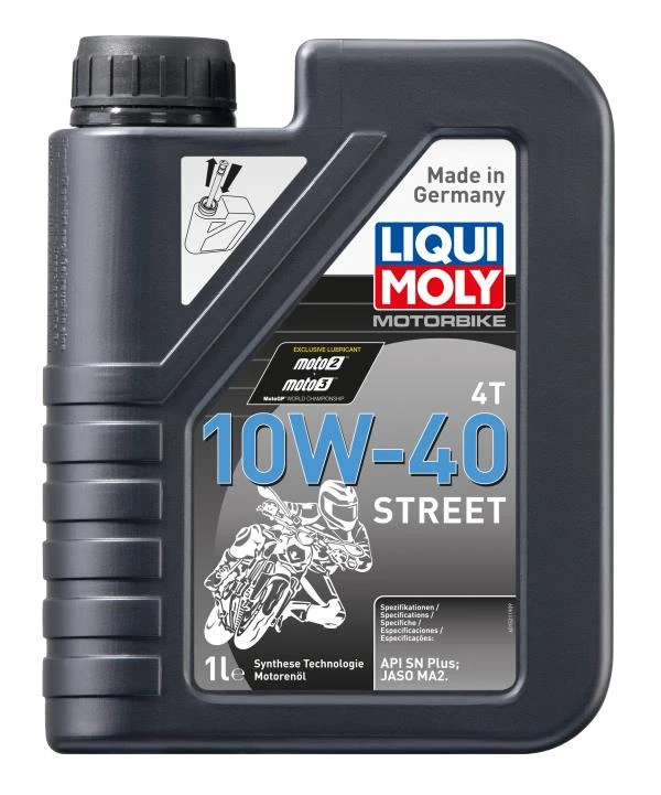 Моторное масло 4-х тактное Liqui Moly Motorbike 4T Street 10W-40 полусинтетическое 1 л