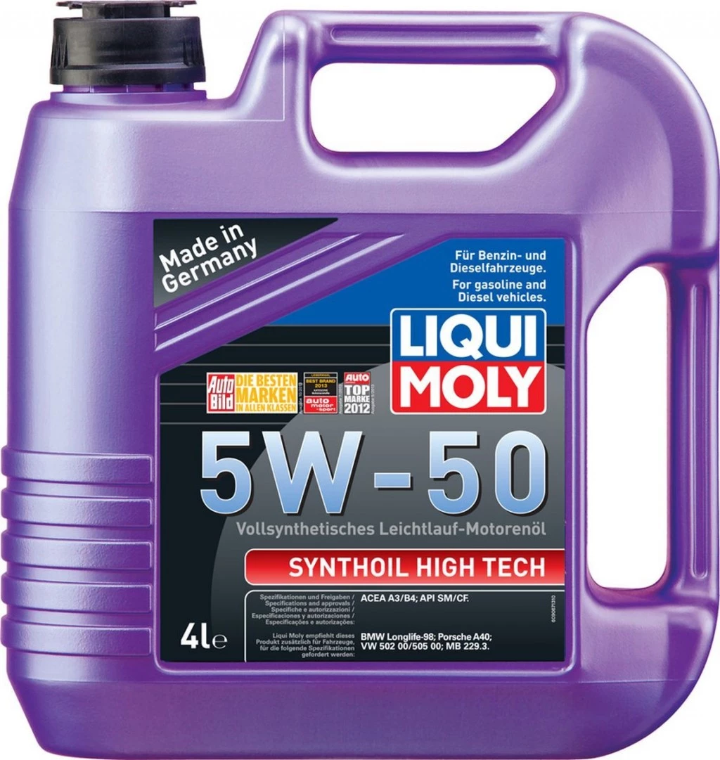 Моторное масло Liqui Moly Synthoil High Tech 5W-50 синтетическое 4 л