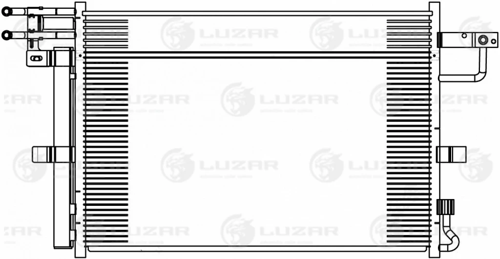Радиатор кондиционера Ford Explorer (10-) Luzar LRAC 1018