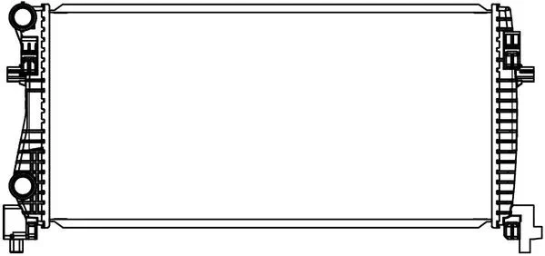 Радиатор системы охлаждения Skoda Octavia A7 (13-)/Audi A3 (12-) 1.2T/1.6D M/A (LRc 1809) Luzar LRC1