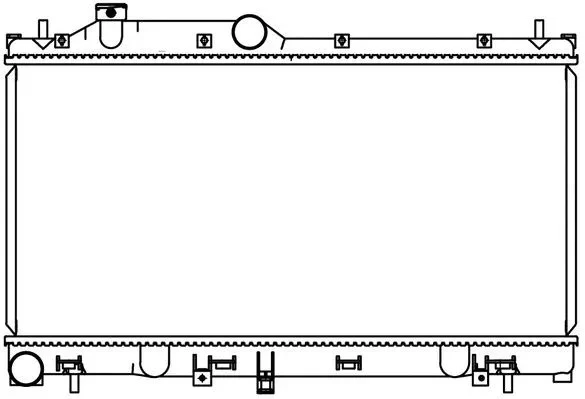 Радиатор системы охлаждения Subaru Forester IV (12-) 2.0i/2.5i M/A (LRc 2214) Luzar LRC2214