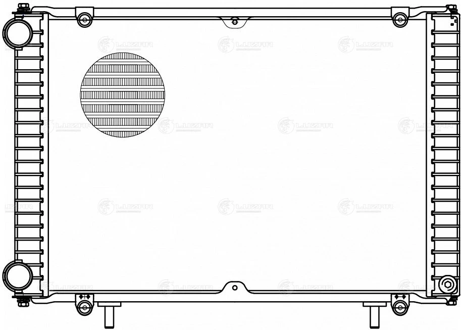 Радиатор системы охлаждения ГАЗель Бизнес (алюм.) 3-х ряд. Luzar (арт. LRc 0315)