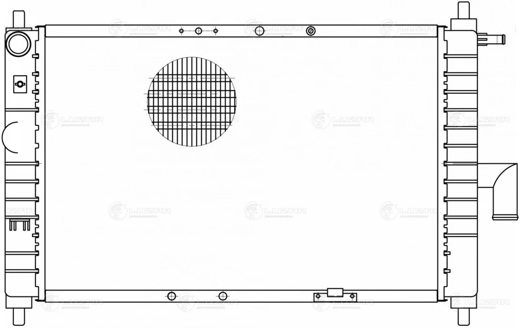 Радиатор охлаждения сборный Luzar LRc 0508
