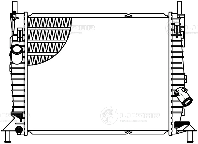 Радиатор охлаждения Luzar LRc 1010