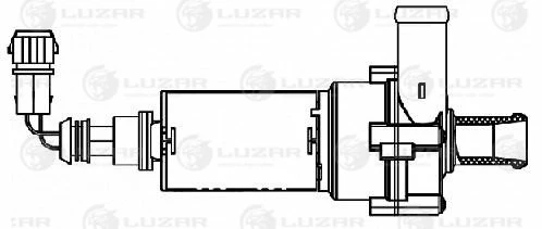 Насос водяной (электр.) для а/м VW Transporter T4 (90-) Luzar LWP 1835