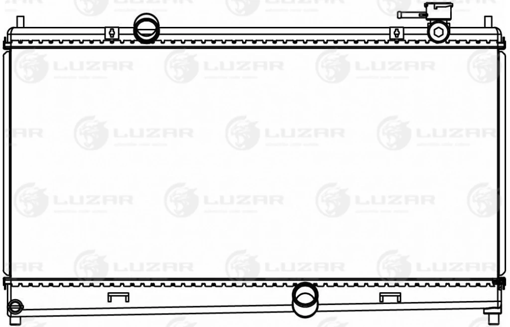 Радиатор системы охлаждения Lifan Solano (08-) 1.6i/1.8i MT (LRc 3019) Luzar LRC3019