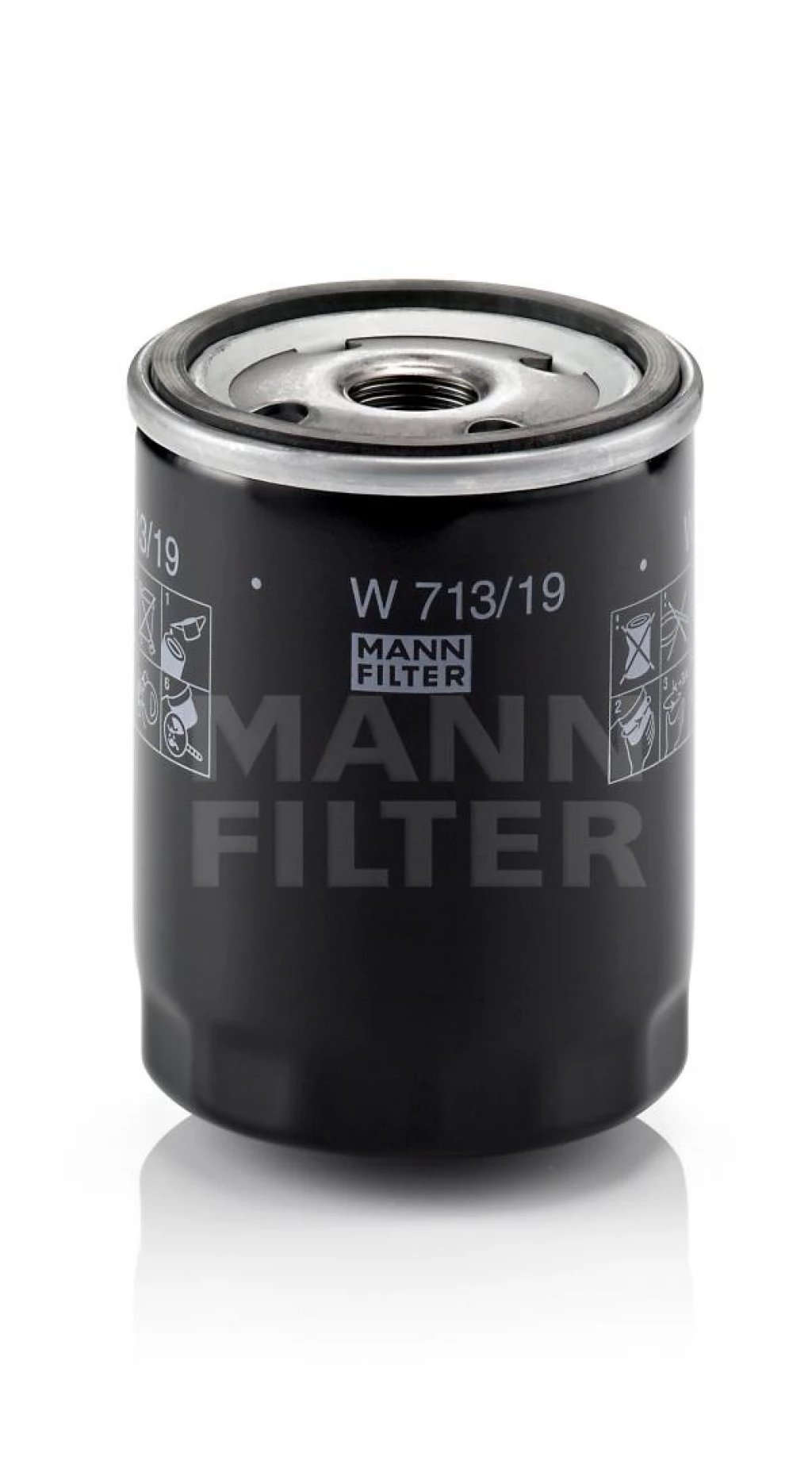 Фильтр масляный MANN-FILTER W713/19