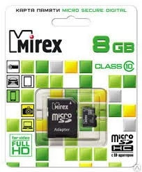 Карта памяти micro SD (16 GB) MIREX class 10