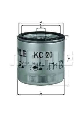 Фильтр топливный MahleKnecht KC20