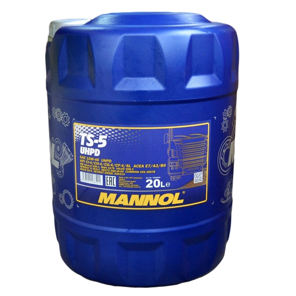 Моторное масло Mannol 7105 TS-5 UHPD 10W-40 полусинтетическое 20 л
