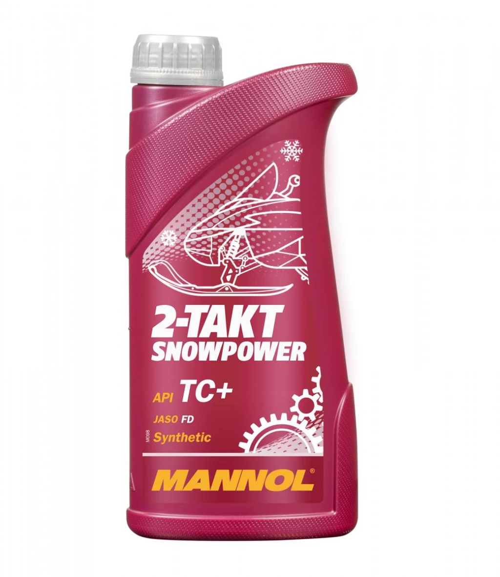 Моторное масло 2-х тактное Mannol Snowpower 7201 синтетическое 1 л