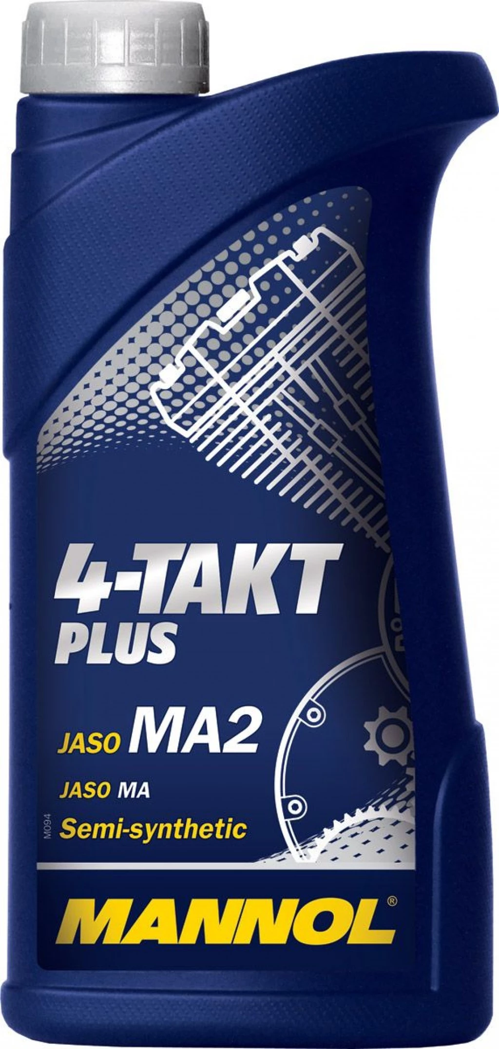 Моторное масло 4-х тактное Mannol 7202 4-Takt Plus 10W-40 полусинтетическое 1 л