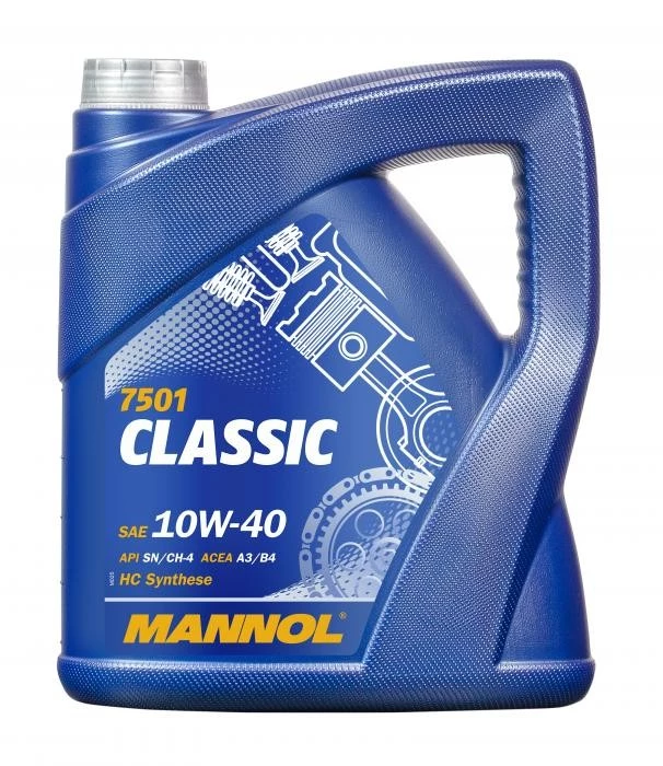 Моторное масло Mannol 7501 Classic 10W-40 полусинтетическое 5 л