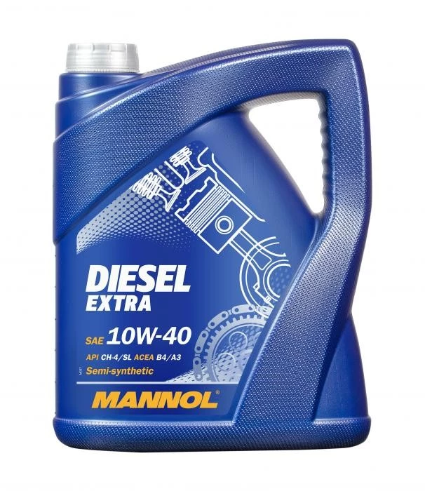 Моторное масло Mannol 7504 Diesel extra 10W-40 полусинтетическое 5 л