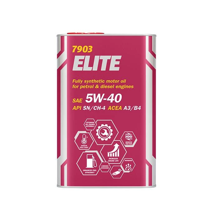Моторное масло Mannol 7903 Elite 5W-40 синтетическое 1 л (металл)