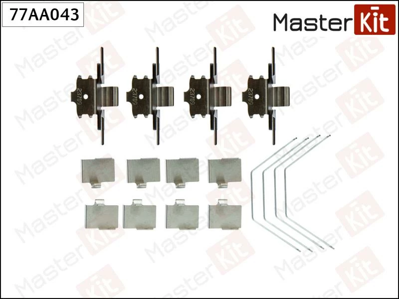 Комплект установочный тормозных колодок MasterKit 77AA043