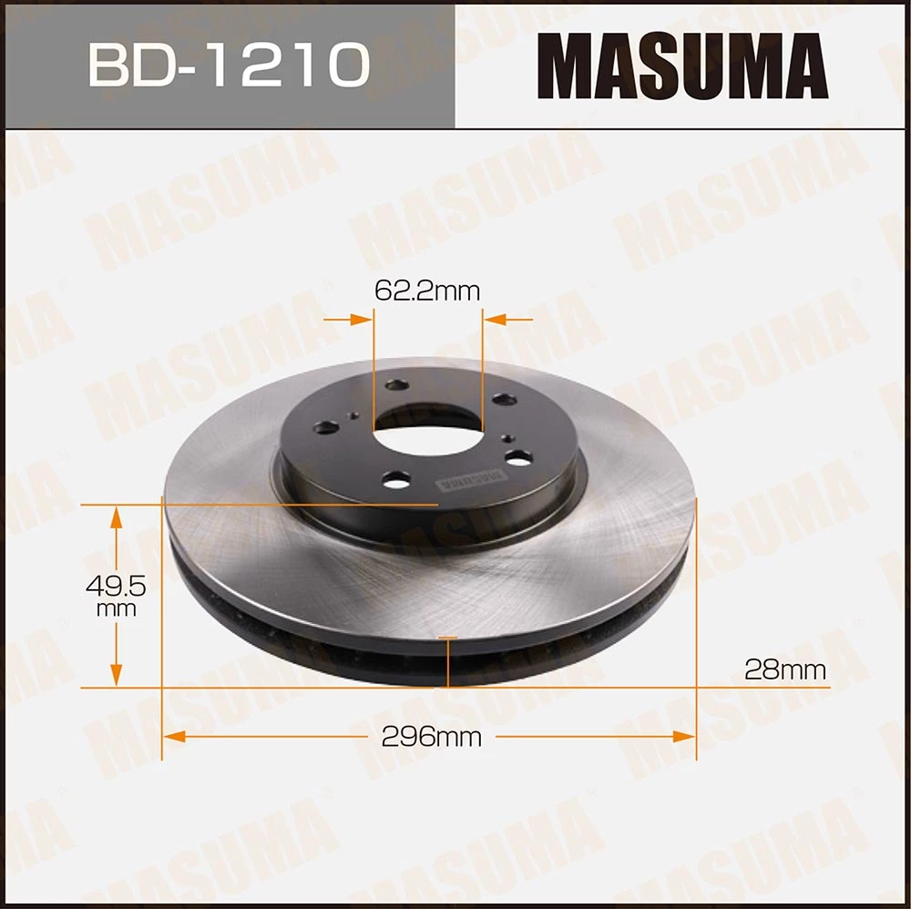 Диск тормозной Masuma BD-1210