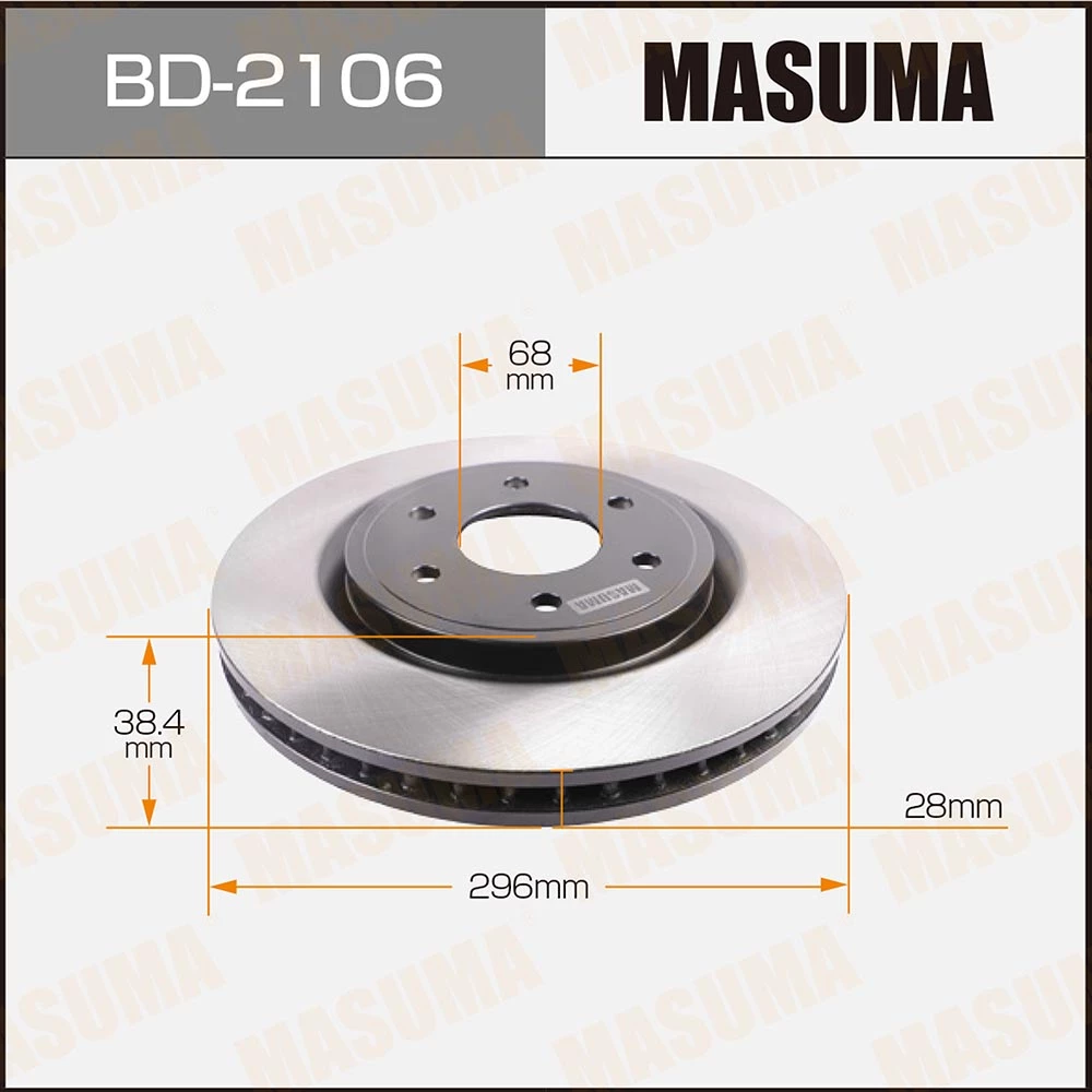 Диск тормозной Masuma BD-2106