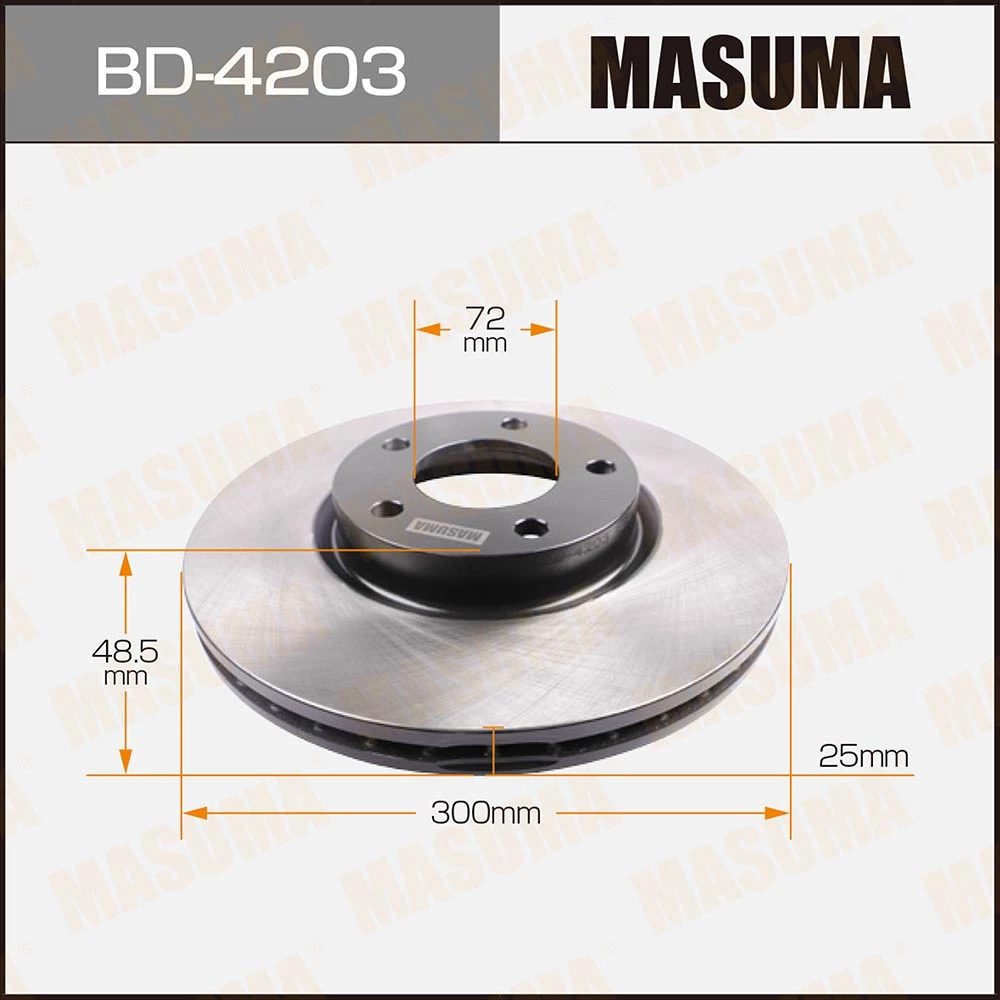 Диск тормозной Masuma BD-4203
