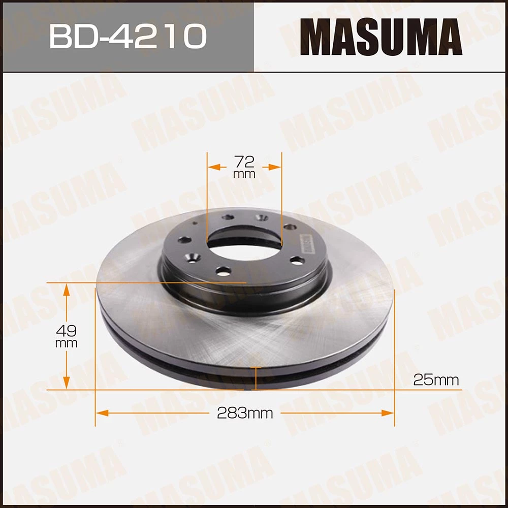 Диск тормозной Masuma BD-4210
