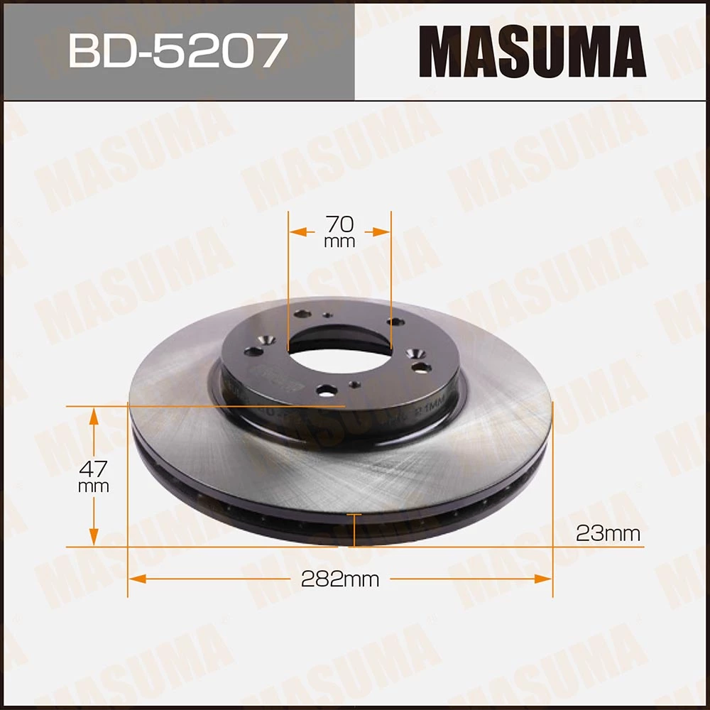Диск тормозной Masuma BD-5207