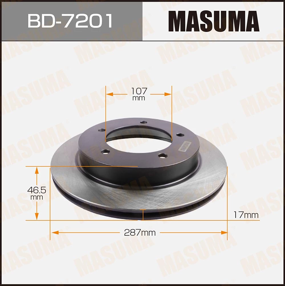 Диск тормозной Masuma BD-7201