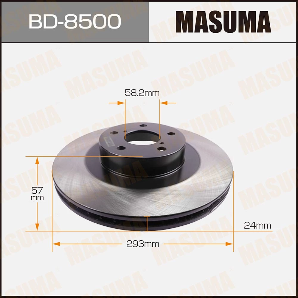 Диск тормозной Masuma BD-8500