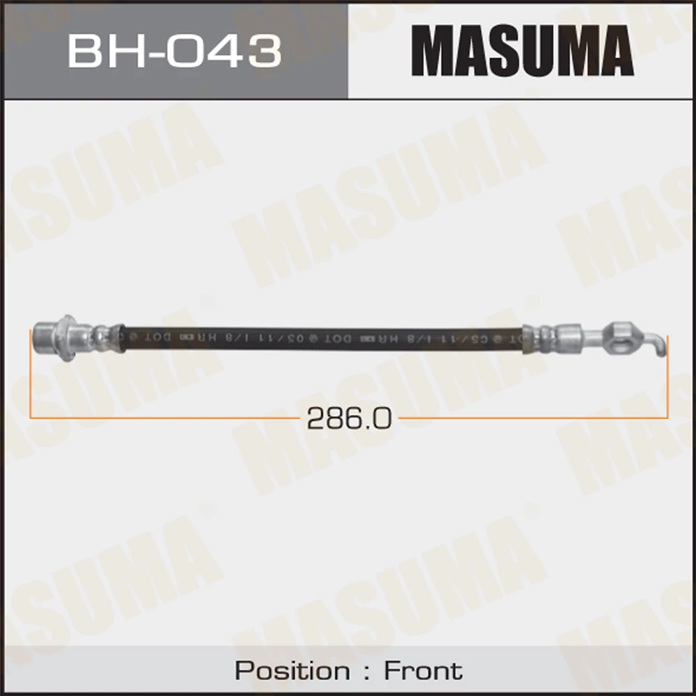Шланг тормозной Masuma BH-043