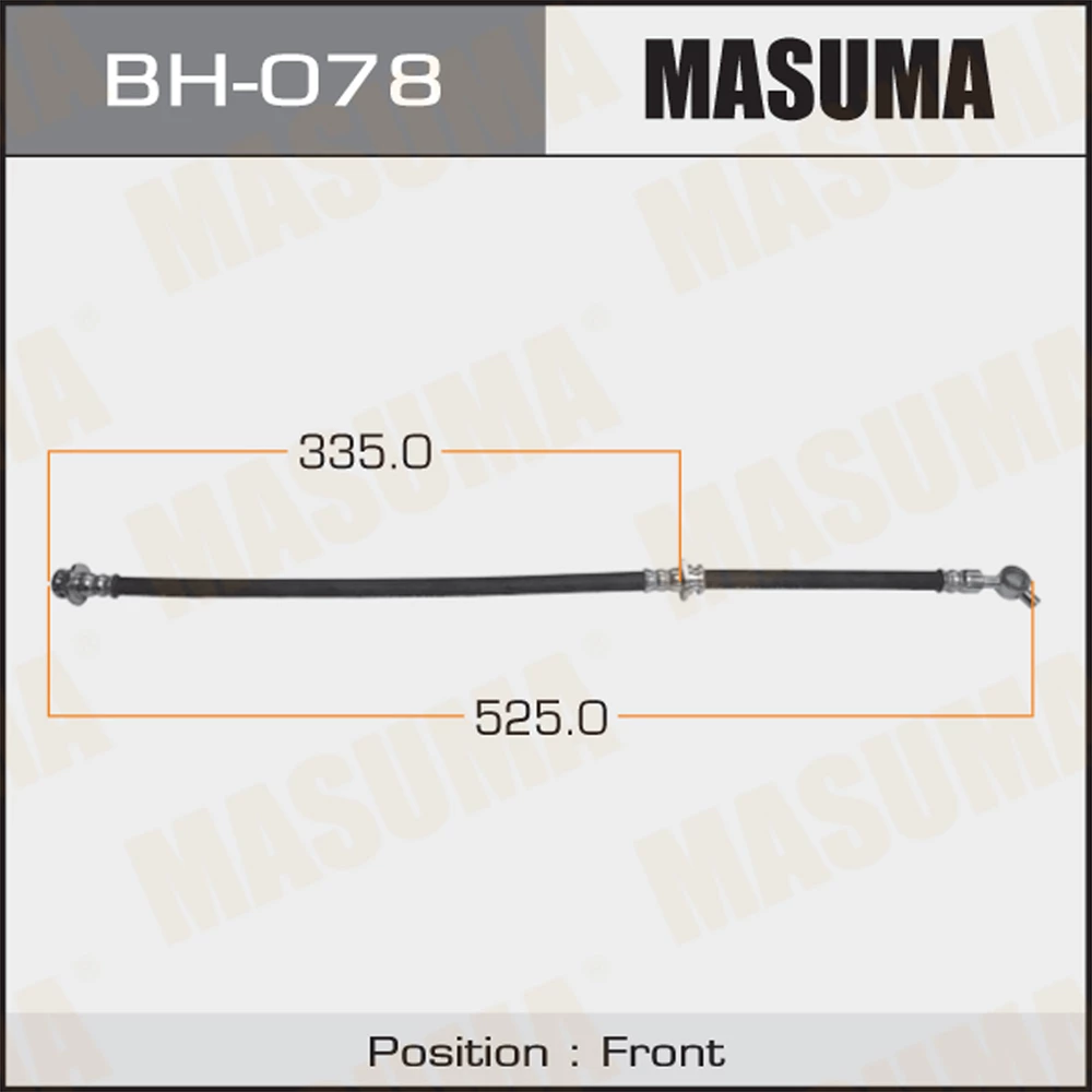 Шланг тормозной Masuma BH-078