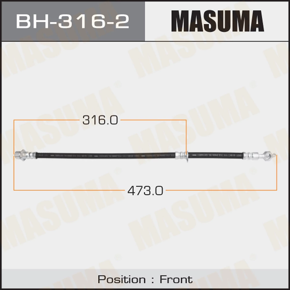 Шланг тормозной Masuma BH-316-2