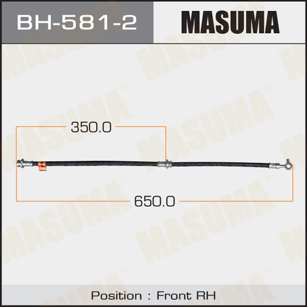 Шланг тормозной Masuma BH-581-2