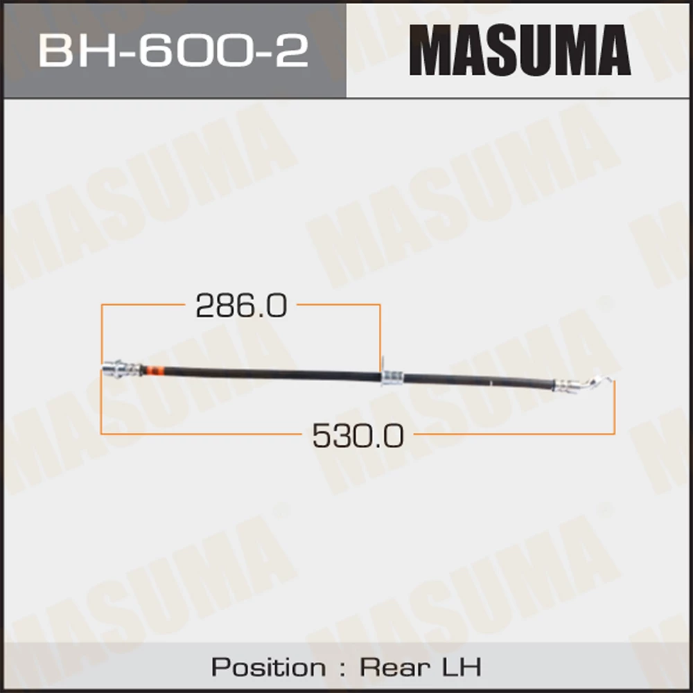Шланг тормозной Masuma BH-600-2