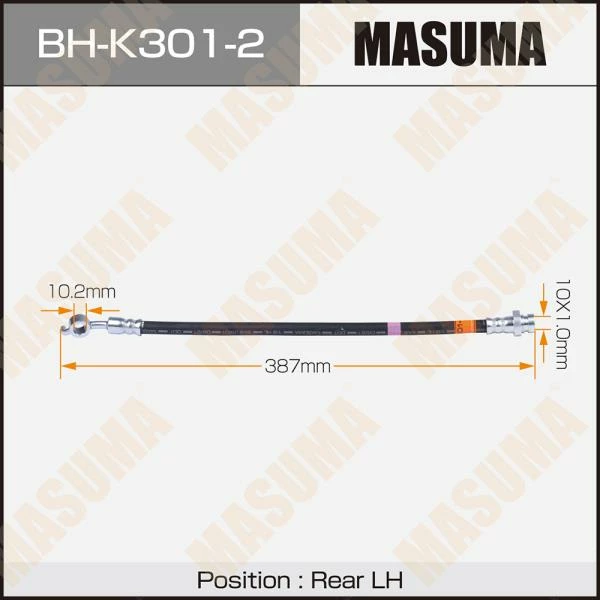 Шланг тормозной задний Hyundai IX35, TUCSON II LH Masuma BH-K301-2