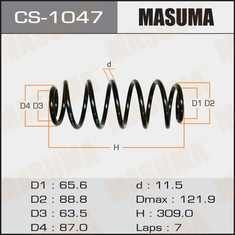 Пружина подвески Masuma CS-1047