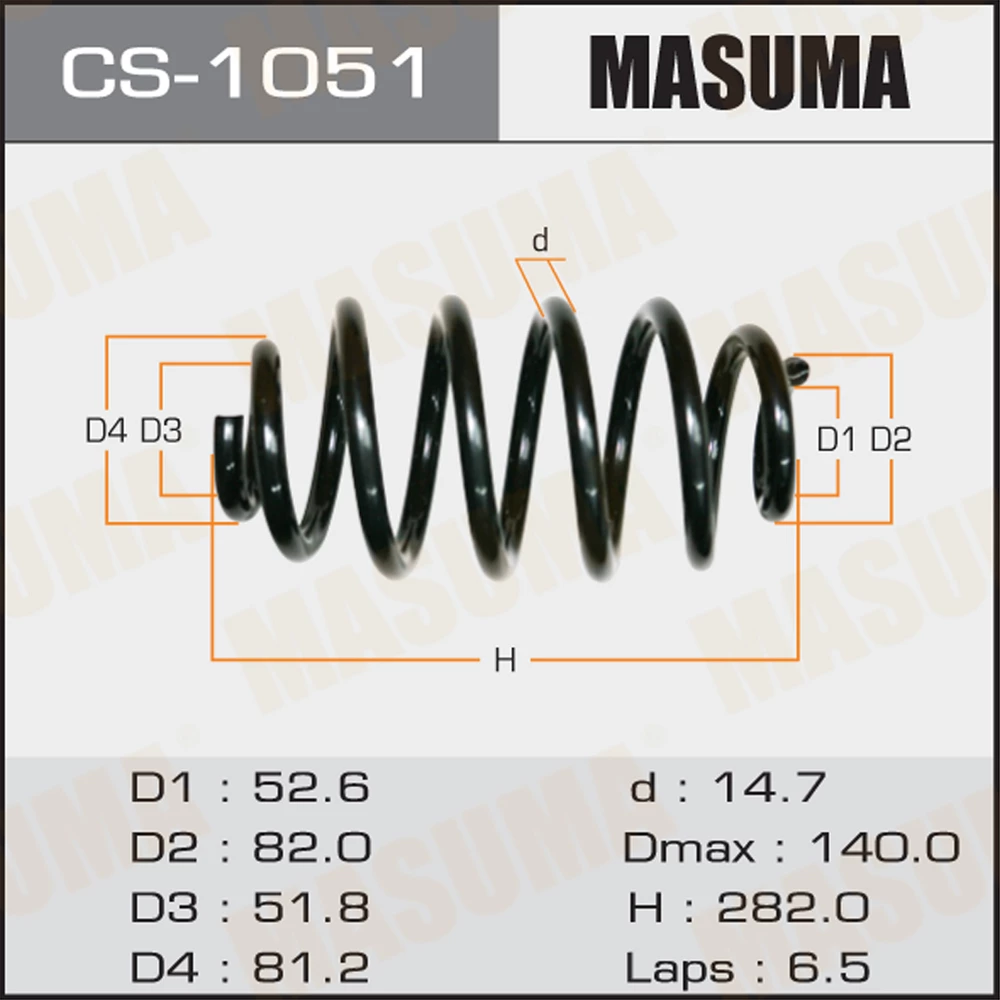 Пружина подвески Masuma CS-1051
