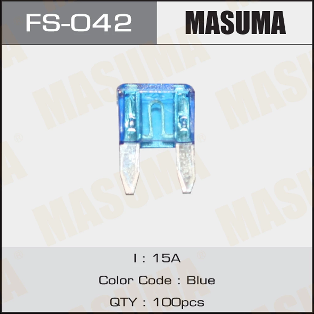 Предохранитель флажковый mini 15А Masuma FS-042